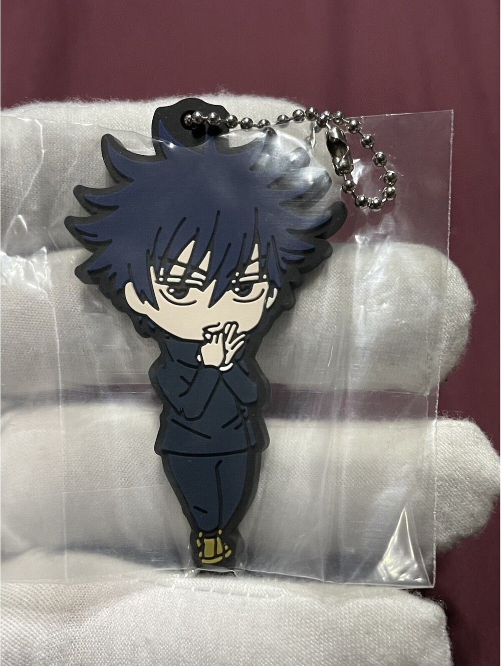Megumi Fushiguro Rubber Strap Charm Jujutsu Kaisen Japan Keychain Anime JK Japan